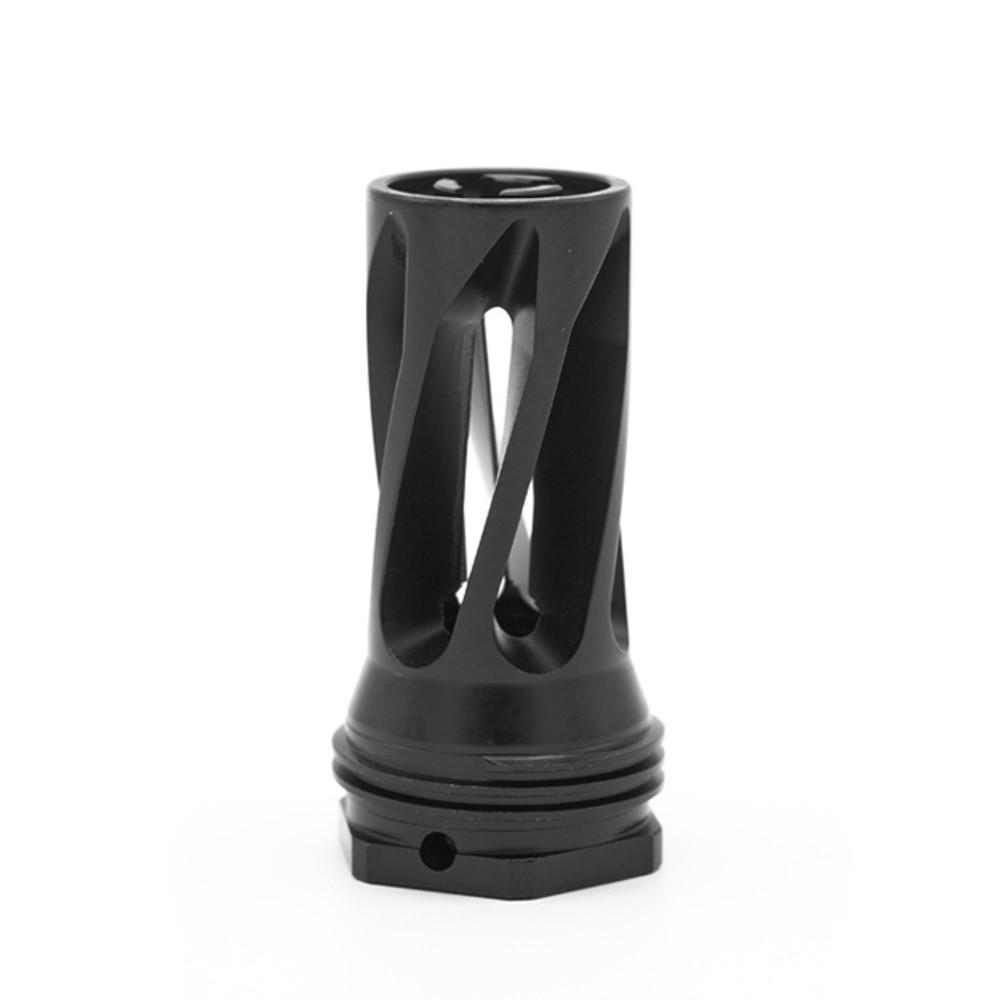 Huxwrx 1677 QD 556 Flash Hider, Black, 1/2"-28 TPI, 2.3" Length, 1.20" Diameter, 3.3 oz, 5.56x45mm NATO, AR-Platform Use - View 2