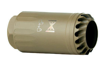 HUXWRX Blastphemy 2653 Multi-Caliber Deflector 17-4 Stainless Steel FDE - View 3
