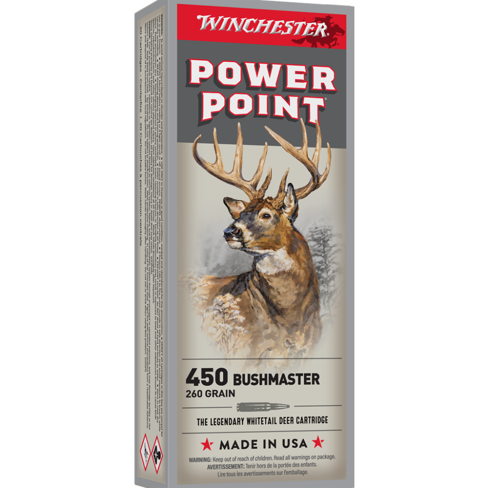 Winchester X4501 450 Bushmaster 260 Grain Power-Point 20 Rounds - View 2