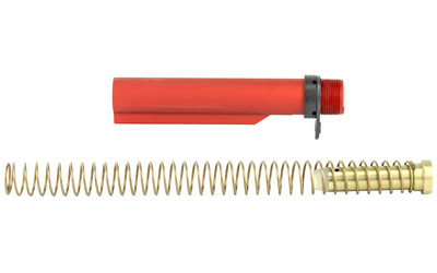 LBE Unlimited MILBUFKTRED Mil-Spec Buffer Tube Kit 6 Position AR-15 Red - View 2