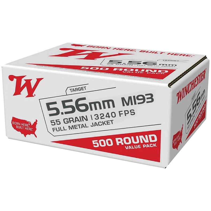Winchester Ammo WM193 5.56mm Full Metal Jacket 55 Grain 500 Rounds - View 2