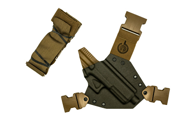 GunfightersINC KN-G20-GEN5-040221 Kenai Chest Holster Gray/Coyote Brown - View 2
