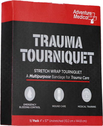 Adventure Medical Kits 20640017 Trauma Tourniquet 4"x57" Black Rubber - View 2