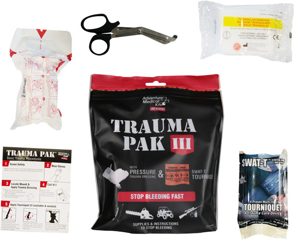 QuikClot 20640298 Trauma Pak III with Dressing & SWAT Tourniquet - View 2