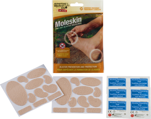 Adventure Medical Kits 01550400 Moleskin Blister Prevention Brown 22 Precut Shapes - View 2