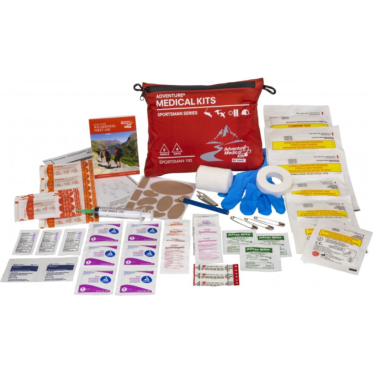 Adventure Medical Kits 01050100 Sportsman 100 Waterproof Medical Kit Red - View 2