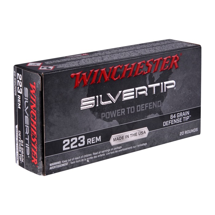 Winchester Ammo W223ST Silvertip Defense 223 Rem 64 gr Defense Tip 20 Per Box/ 10 Cs - View 2