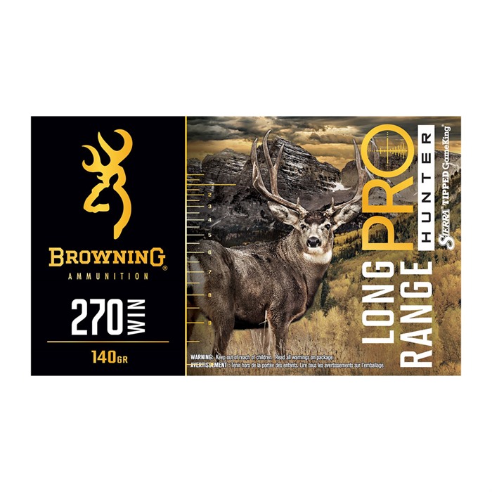 Browning Long Range Pro Hunter 270 Winchester Ammo 140gr Sierra Tipped GameKing - View 2