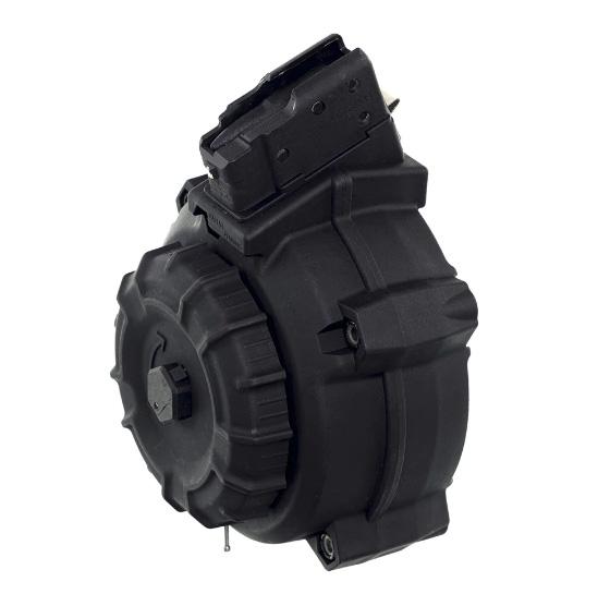 ProMag DRMA9 AK-47 Drum Magazine, 50-Round Capacity, 7.62x39mm, Durable Black Polymer, USA Made - View 2