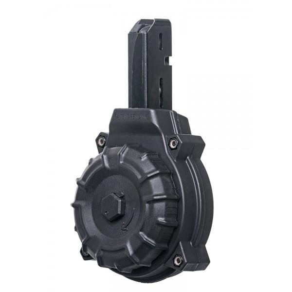 ProMag DRMA10 9mm Luger 50-Round Drum Magazine, Black Polymer, AR-15 Colt Carbine/SMG, USA-Made - View 2