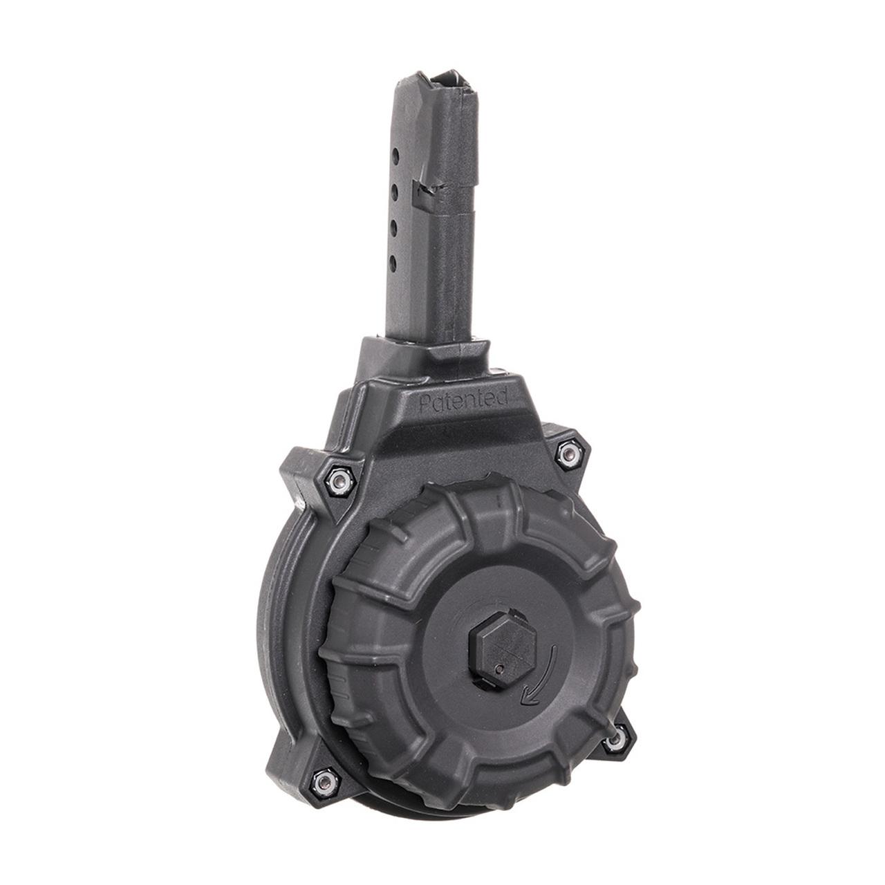 Pro Mag DRM-A14 Glock 43 9mm 50-Round Black Polymer Drum Magazine - View 2