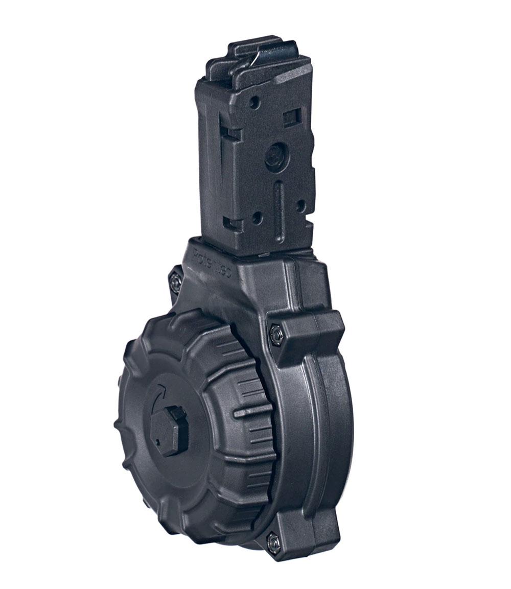 ProMag DRMA21 Drum Magazine, 9mm, 50-Round, DuPont Zytel Polymer, Black - SIG Sauer MPX Specific - View 2