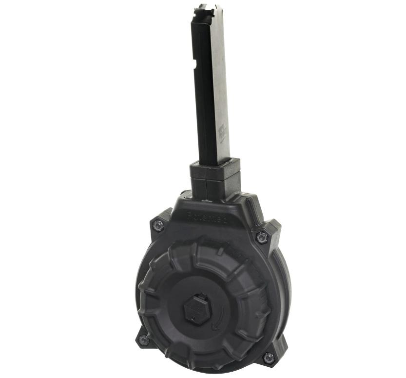ProMag Hi-Point 4595TS .45 ACP 40-Round Black Drum Magazine, DRM-A18, DuPont Zytel Polymer, USA Made - View 2