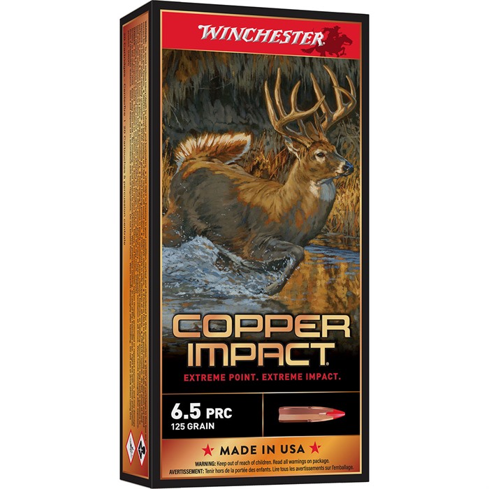 Winchester Ammo X65PCLF Copper Impact 6.5 PRC 125 gr Copper Extreme Point Lead-Free 20 Per Box/ 10 Cs - View 2