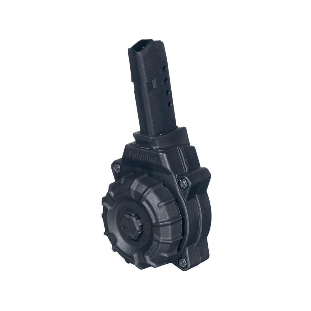 ProMag DRMA34 Glock 43 9mm 30-Round Drum Magazine - DuPont Zytel Polymer, Full-Length Steel Insert, USA Made - View 2