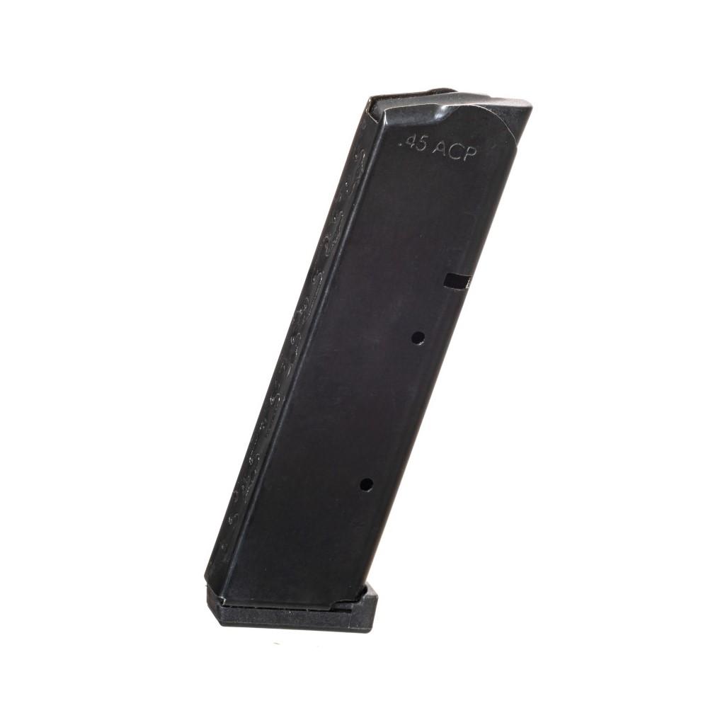 ProMag 1911 .45ACP 8-Round Steel Magazine - Black, Heat-Treated with Polymer Base - View 2