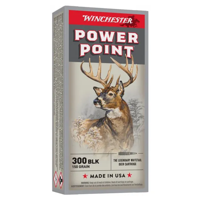 Winchester Ammo X300BLK Power-Point 300 Blackout 150 gr Power-Point (PP) 20 Per Box/ 10 Cs - View 2