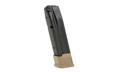 ProMag SIG-A20-FDE 9MM 21-Round Steel Magazine, FDE Baseplate, Blued Finish - View 2