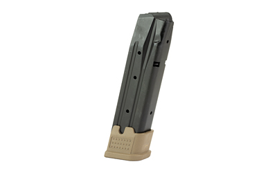 ProMag SIG-A20-FDE 9MM 21-Round Steel Magazine, FDE Baseplate, Blued Finish - View 3