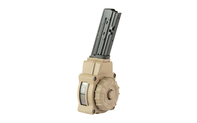 ProMag DRM-A76-FDE 5.7x28mm 55-Round Drum Magazine, Flat Dark Earth - View 3