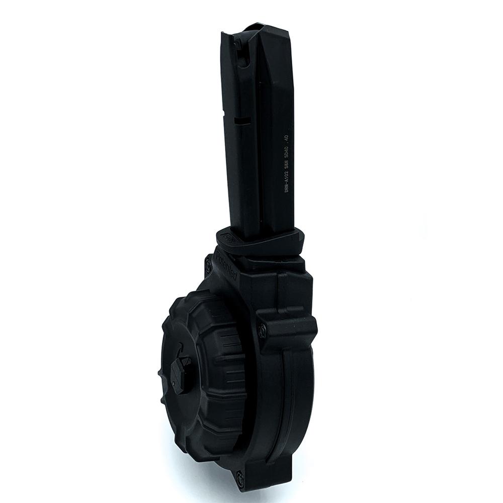 ProMag DRM-A102 40 S&W Drum Magazine, 50 Rounds, Polymer, Black - View 2