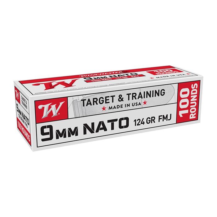 Winchester USA White Box 9mm 124 gr. FMJ Ammo - W9NATOVP - View 2