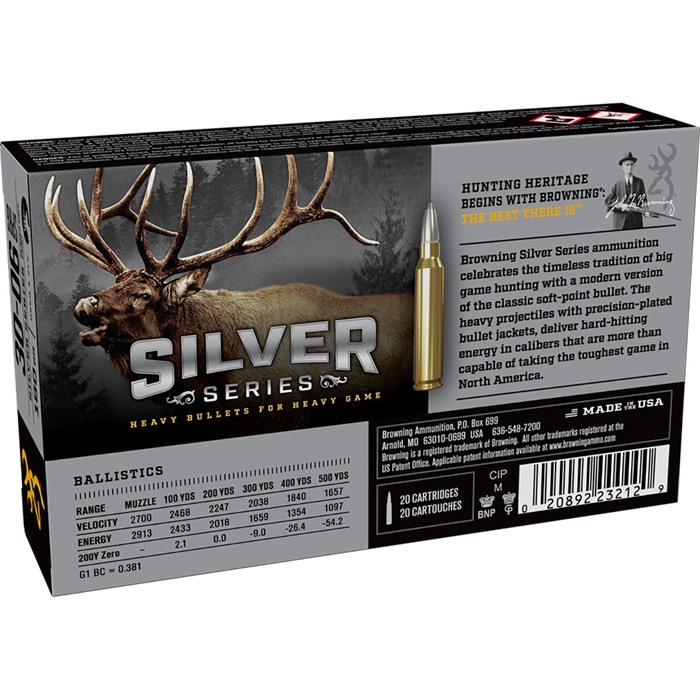 Browning Silver .30-06 Springfield Ammo 20 Rounds 180 Grain PSP - View 3