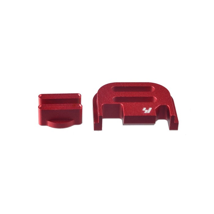 Strike Industries GSPV2RED Slide Cover Plate Glock Gen1-4 Red Aluminum - View 2