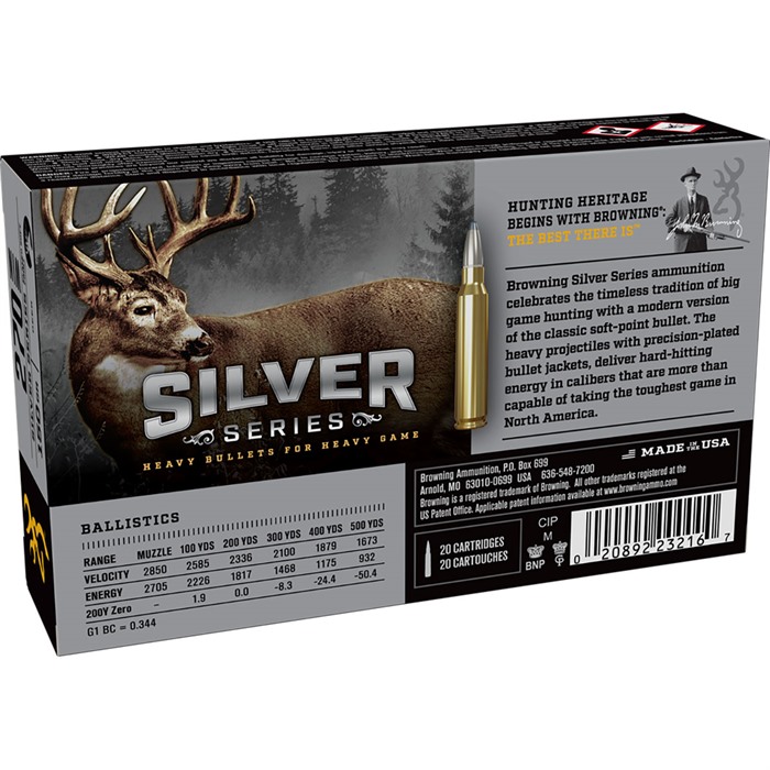 Browning Silver .270 Win Ammo 20 Rounds 150gr PSP - View 3