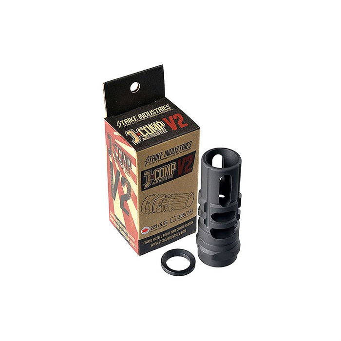 Strike Industries JCOMP2AK JComp Gen 2 Black Steel 7.62mm 14x1 LH Threads - View 2