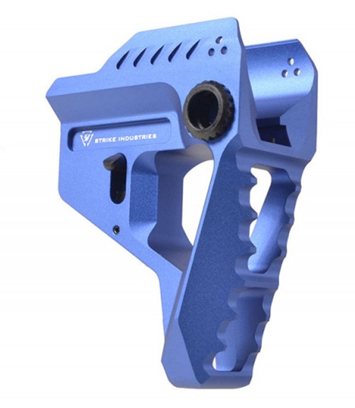 Strike Industries SI-STRIKE-PIT-BLU AR-15 Pit Viper Stock Blue Aluminum/Steel - View 2
