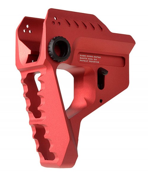 Strike Industries SI-STRIKE-PIT-RED Pit Viper Stock Red Aluminum AR Platforms - View 2