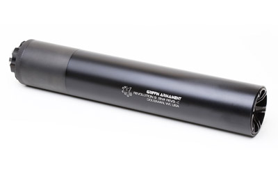 Griffin Armament GAREV9 Suppressor 9MM, 7.6", Aluminum & Steel, Black - View 2