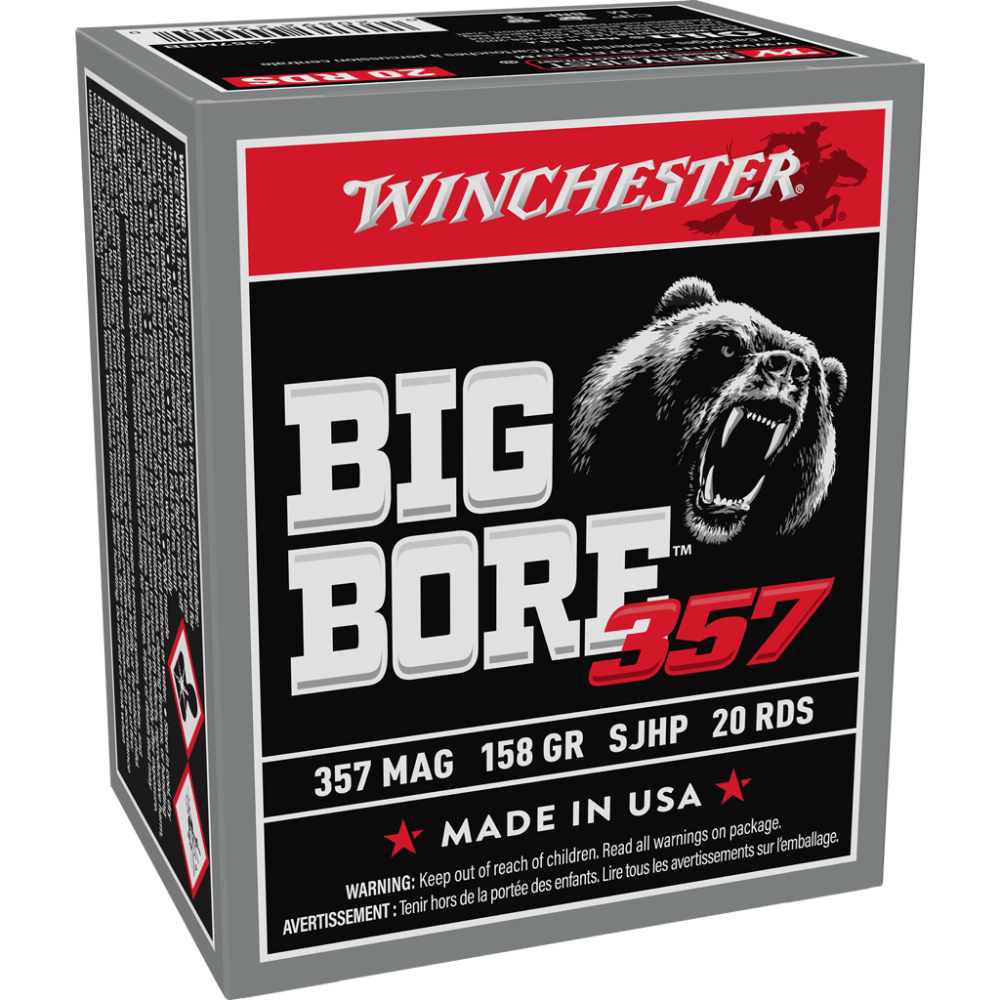 Winchester Ammo X357MBB Big Bore 357 Mag 158 gr Semi-Jacketed Hollow Point (SJHP) 20 Per Box/ 10 Cs - View 2