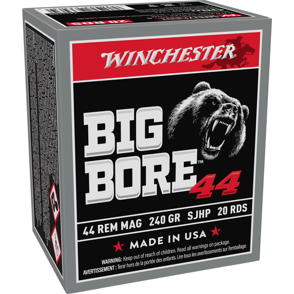 Winchester X44MBB .44 Rem Magnum 240 Grain Semi-Jacketed Hollow Point 20/Bo - View 2