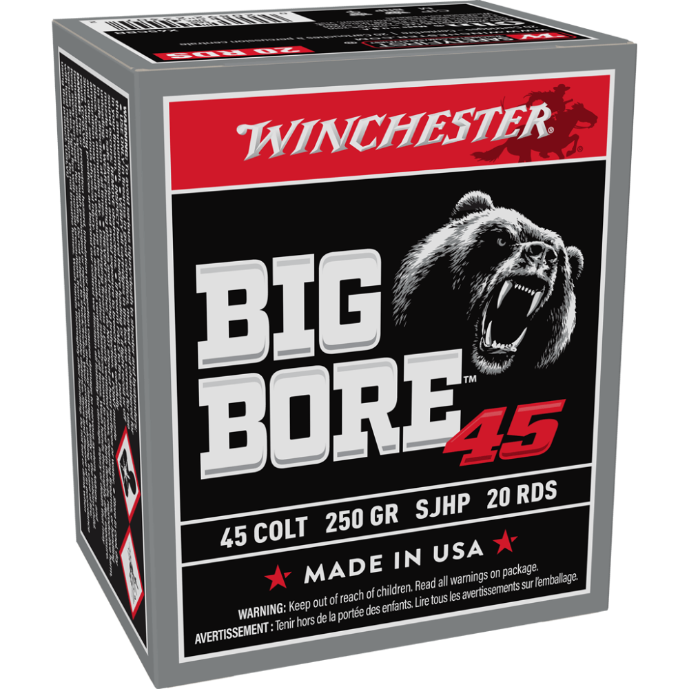Winchester Ammo X45CBB Big Bore 45 Colt (LC) 250 gr SJHP 20 Per Box/ 10 Cs - View 2