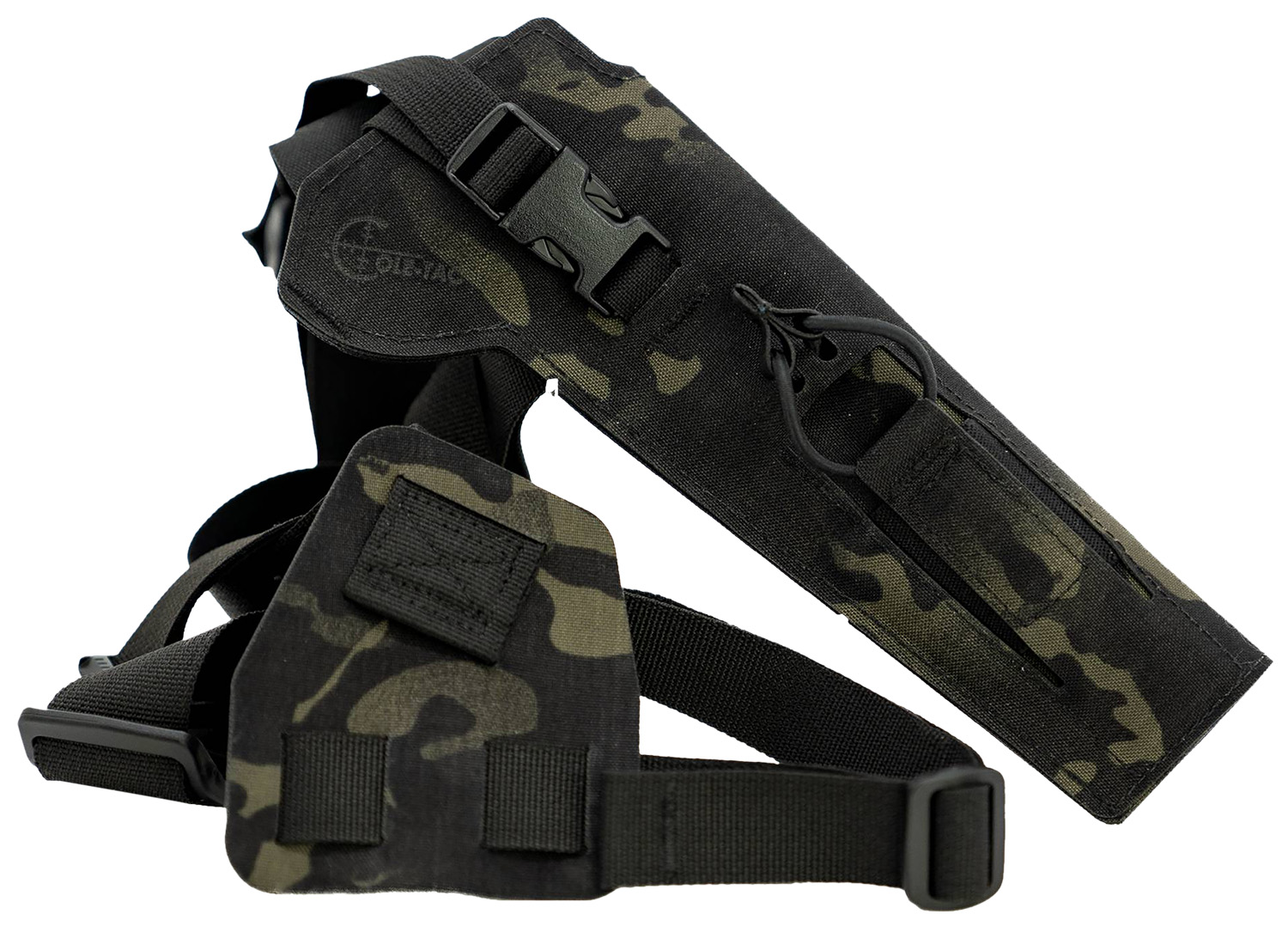 Cole-tac VW205 Varmint Wrangler Pistol Holder Chest Multi-Cam Black Left Hand - View 2