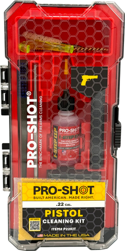 Pro-Shot P22KIT Classic .22 Cal Pistol Cleaning Kit with Yellow Case - View 2