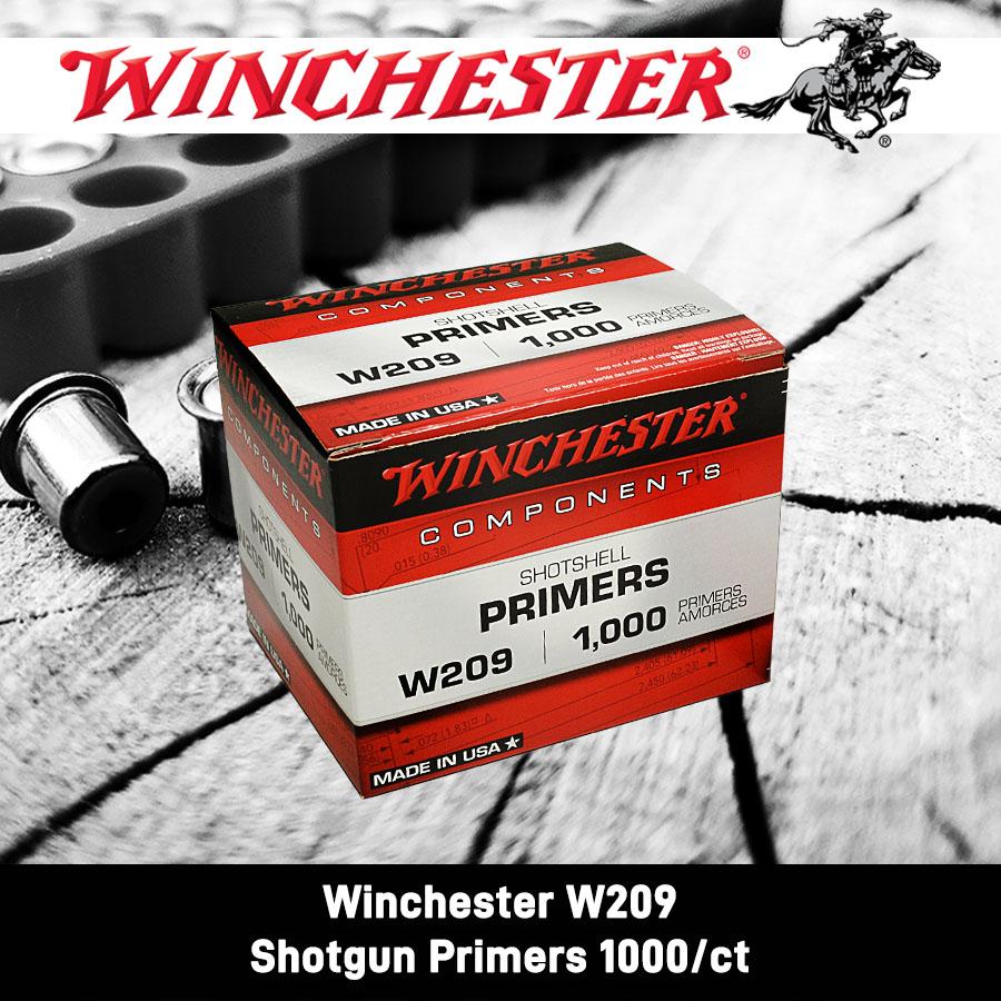 Winchester Ammo W209 Shotgun Primer Type 209 .243 Diameter 1000 RD.BOX 5000 RD.CS - View 2