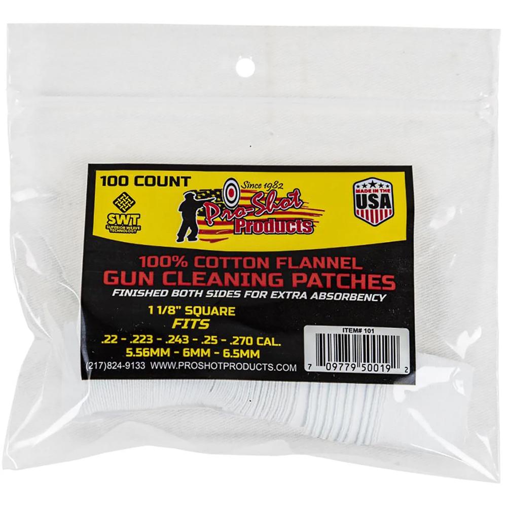PRO-SHOT PRODUCTS 22-270 Caliber 100 Count Cleaning Patches (101) - View 2