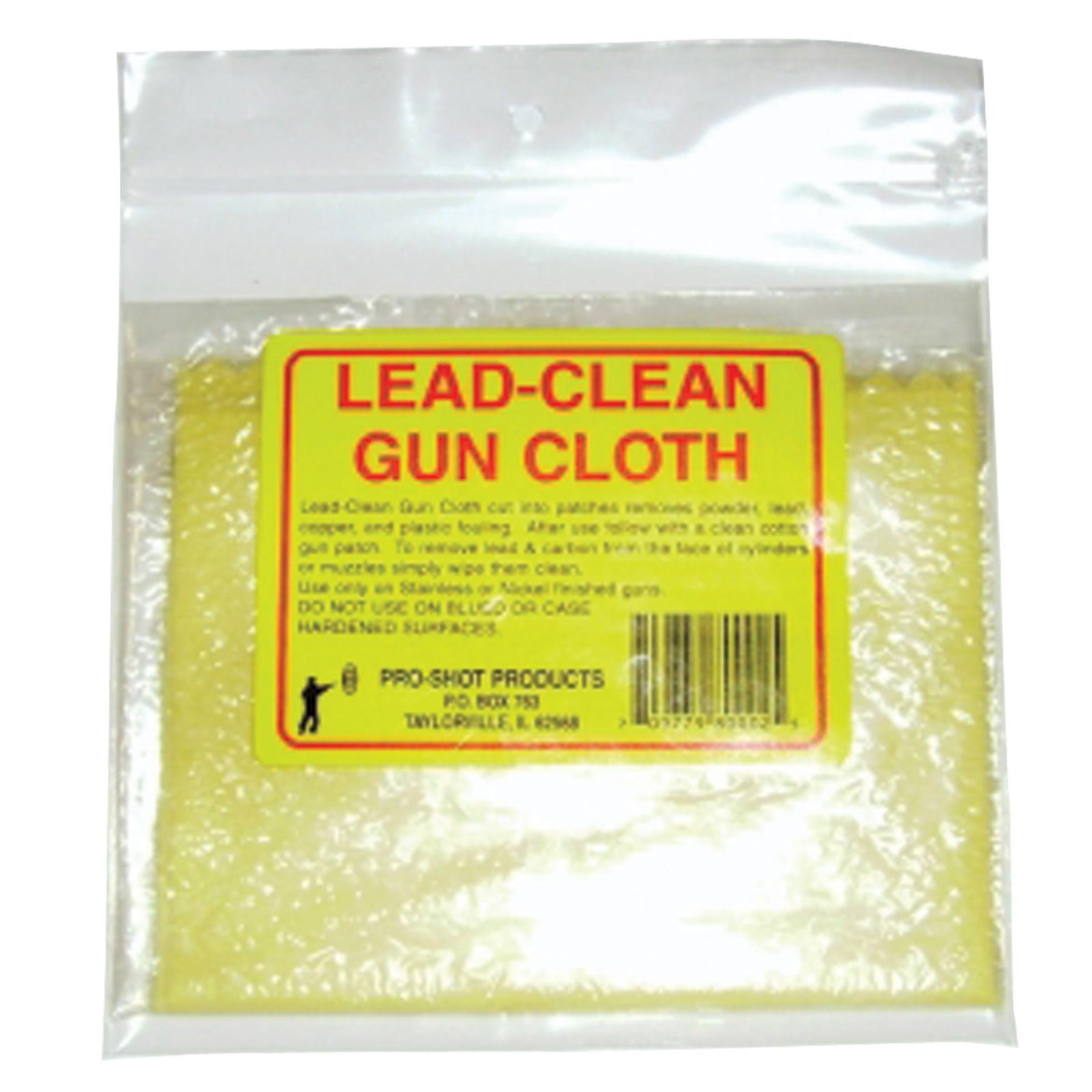 Pro-Shot LCC Lead Clean Gun Cloth, 8.75" Cotton Patch for Removing Fouling - View 2