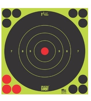 ProShot 8B-GREEN-30PK 8" Green Bullseye Targets, 30 Pack - View 2