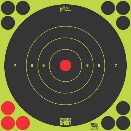 Pro-Shot Splatter Shot 8" Green Bullseye Target 6-Pack 8B-GREEN-6PK - View 2