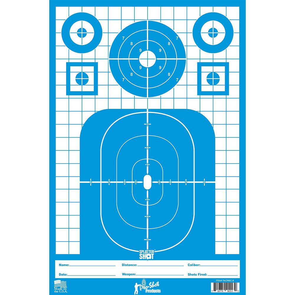 Tactical Precision Target Pistol/Rifle/Shotgun Blue 8/ct - View 2