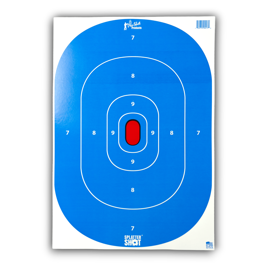 Pro-Shot Splattershot Silhouette Insert Paper Target Hi-Vis 12x18 8/ct - View 2
