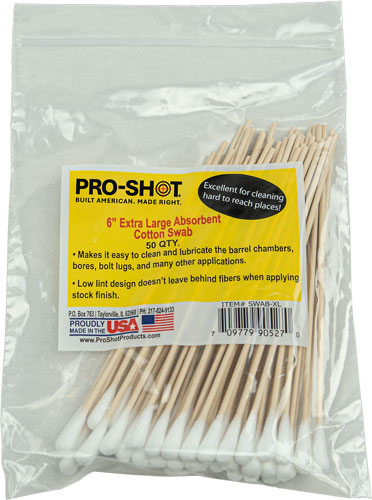 ProShot XL ABSORBENT COTTON TIP SWABS - 6" LENGTH - 50 QTY. SWAB-XL - View 2