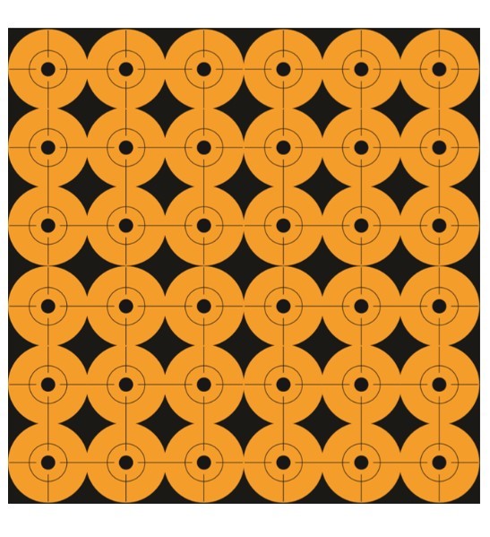 Pro-Shot 1RDOT360 Peel & Stick Target Dots Self-Adhesive Paper Orange 1" Dot 10Pack/360Targets - View 2