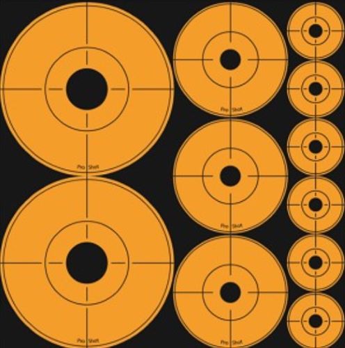 Pro-Shot ASSORTEDDOT Peel & Stick Target Dots Black/Orange 10 Pack - View 2