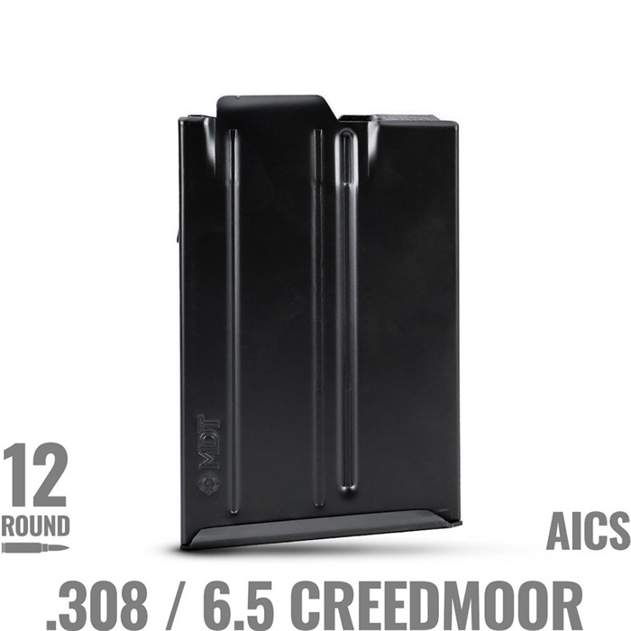 MDT 102919-BLK AICS Magazine 12rd .308/6.5 Creedmoor Black Steel - View 2