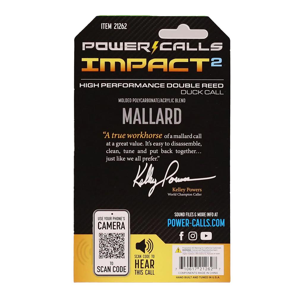 Power Calls 21262 Impact2 Open Call Double Reed Attracts Mallards OD... - View 2